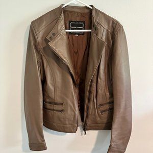 Authentic Florence Women's Leather Jacket - lightly worn Size 44